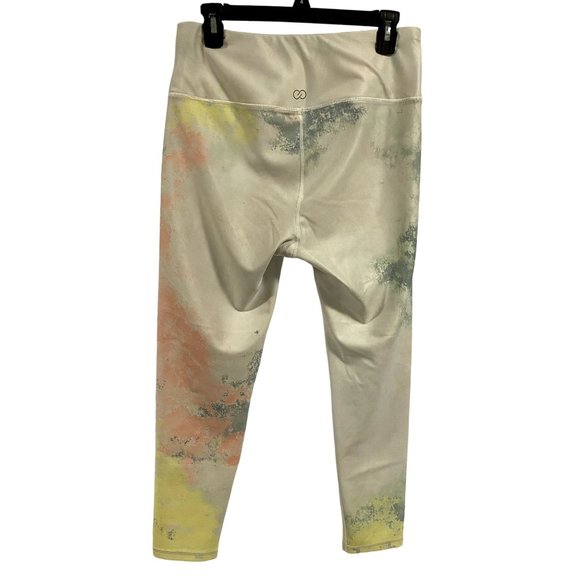 CALIA Essential Collection No‎ Seam Tie Dye Lemon Ice Leggings Size L - Picture 5 of 10